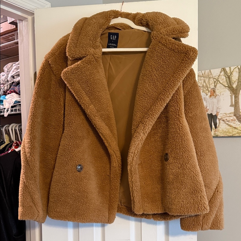 GAP Women's Tan Teddy Jacket